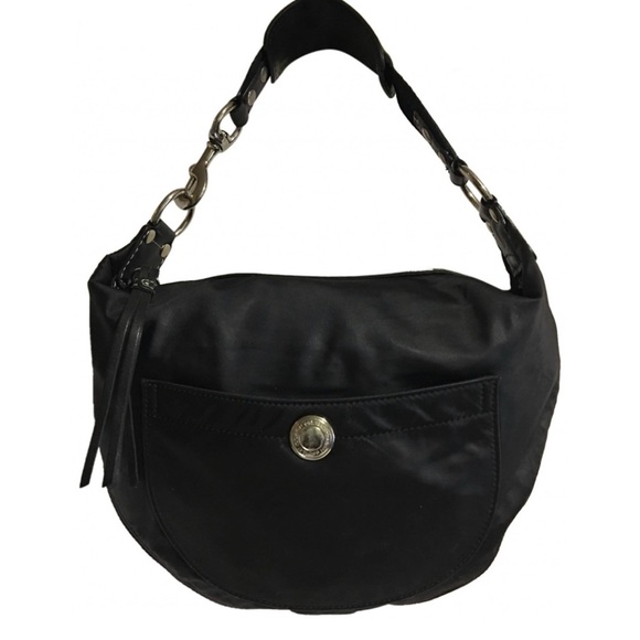 Coach vintage black nylon shoulder handbag - Picture 1 of 8